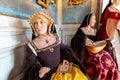 The six wives of Henry VIII at Warwick Castle, UK