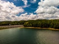 Aerial view of Lake Allatoona in Georgia