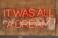 It Was All Dream Royalty Free Stock Photo