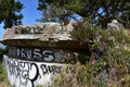 The remains of West Fort Miley beautified under graffiti, 24.