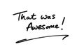 That was Awesome Royalty Free Stock Photo