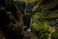 Twin Falls in North Carolina Royalty Free Stock Photo