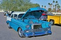 Mid-Century Two Tone Chevrolet Sedan Royalty Free Stock Photo