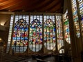Interior of Church of St Joan of Arc, Rouen, France Royalty Free Stock Photo