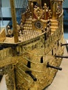 The Mechanical Galleon is an elaborate nef or table ornament in the form of a ship, which is also an automaton and clock.