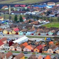 Typical urban landscape in the city Rupea-Reps. It was Dacian settlement Rumidava and later, during the Roman occupation. Royalty Free Stock Photo