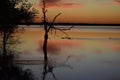 Sunset at Cedar Hill State Park in Texas