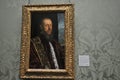 Portrait of Vincenzo Morosini Jacopo Tintoretto at the Nationa Gallery in London England