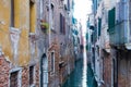 Narrow Canal in Venice Italy