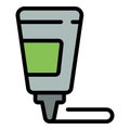Wasabi bottle icon vector flat