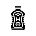 wasabi bottle sauce food glyph icon vector illustration