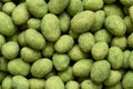 Wasabi coated peanuts