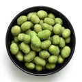 Wasabi coated peanuts