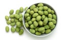 Wasabi coated peanuts