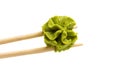 Wasabi isolated on white background