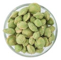 Wasabi Peanuts isolated on white Royalty Free Stock Photo