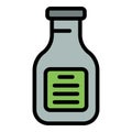 Wasabi sauce icon vector flat