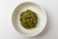 Wasabi on a white background