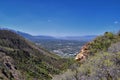 Wasatch Front Mount Olympus Peak hiking trail inspiring views in spring via Bonneville Shoreline, Rocky Mountains, Salt Lake City,