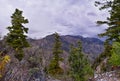 Wasatch Front Rocky Mountains landscape views  foothills of Mt Timpanogos, Mt Mahogany nature hiking trail, by Orem and Provo, Uta Royalty Free Stock Photo