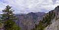 Wasatch Front Rocky Mountains landscape views  foothills of Mt Timpanogos, Mt Mahogany nature hiking trail, by Orem and Provo, Uta Royalty Free Stock Photo