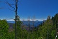 Wasatch Mountain landscape from Primrose Overlook Horse Spring hiking trail Timpanogos Rocky Mountains, Utah. Royalty Free Stock Photo