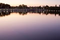 Wascana lake at night Royalty Free Stock Photo