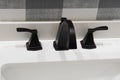 wash basin taps bathroom sink clean modern Royalty Free Stock Photo