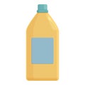 Wash chemical bottle icon cartoon vector. Home laundry Royalty Free Stock Photo