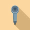 Wash clean object icon flat vector. Shower head