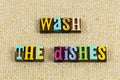 Wash dishes to do chores list spring cleaning goals plan