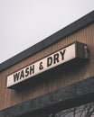 Wash & Dry sign, Mamaroneck, New York Royalty Free Stock Photo