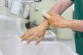 Wash hands Surgery Royalty Free Stock Photo