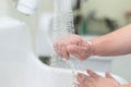 Wash hands Surgery. Royalty Free Stock Photo