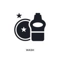 wash isolated icon. simple element illustration from cleaning concept icons. wash editable logo sign symbol design on white