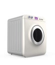 Wash machine with touch panel, Internet of things concept Royalty Free Stock Photo