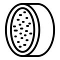 Wash sponge icon, outline style