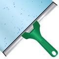 Wash the window glass Royalty Free Stock Photo