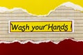 Wash your hands clean hygiene health soap water scrub Royalty Free Stock Photo