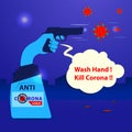 Wash your hands with handwash regularly and kill corona virus.