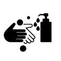 Wash your hands icon. Hand Wash Sign Royalty Free Stock Photo