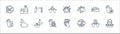 wash your hands line icons. linear set. quality vector line set such as adviser, do not touch, coronavirus, cleaning, hand washing