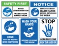 Wash your hands sign