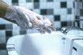 Wash your hands with soap to prevent 19, Royalty Free Stock Photo