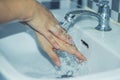 Wash your hands with soap to prevent Royalty Free Stock Photo