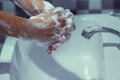 Wash your hands to prevent epidemics Royalty Free Stock Photo