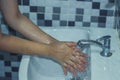 Wash your hands to prevent epidemics Royalty Free Stock Photo