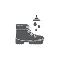 Wash your shoes vector icon symbol cleaning isolated on white background