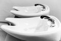 Washbasins for hairdresser Royalty Free Stock Photo