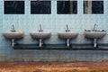 Washbowls in a factory